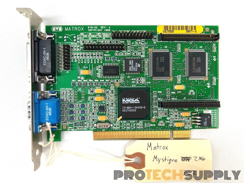 Load image into Gallery viewer, Matrox Mystique MGA-MYST/2N 2Mb Video Card GPU with WARRANTY