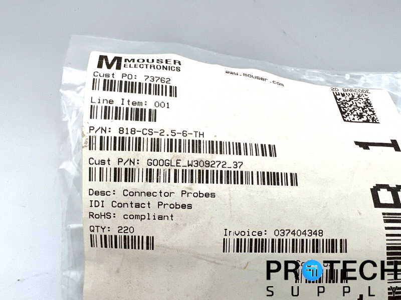 Load image into Gallery viewer, 21/Pk Mouser Electronics Contact Connector Probes 818-CS-2.5-6-TH with WARRANTY