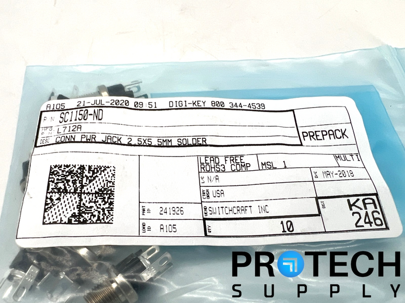 Load image into Gallery viewer, (Pack of 15) Switchcraft L712A Power Barrel Connector NEW with WARRANTY
