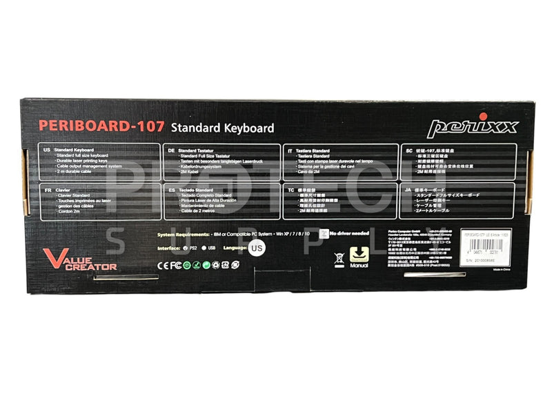 Load image into Gallery viewer, (Lot of 3) Perixx PERIBOARD-107 Standard Keyboard NEW with WARRANTY