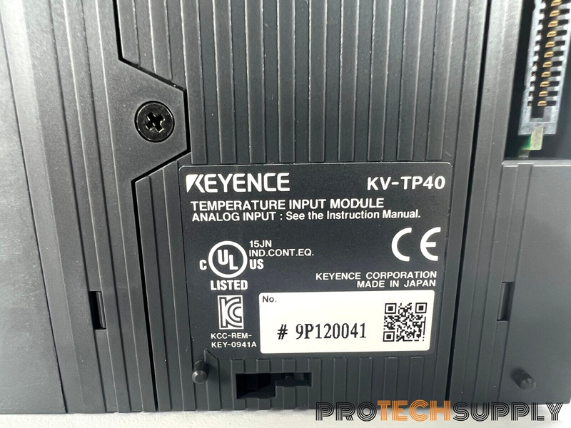 Load image into Gallery viewer, Keyence KV-TP40 4-Channel Temperature Analog Input Unit NEW with WARRANTY