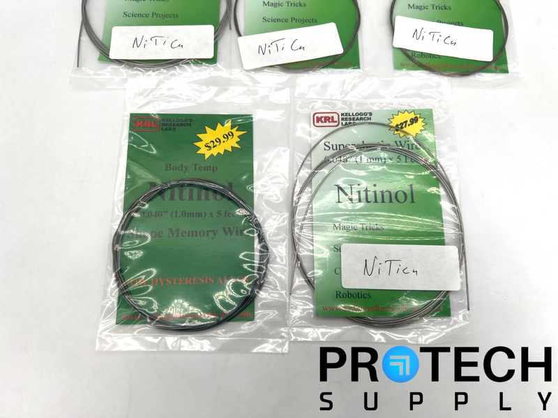 Load image into Gallery viewer, (Lof of 5) Kellogs' Research Labs Nitinol Superelastic Wire NEW