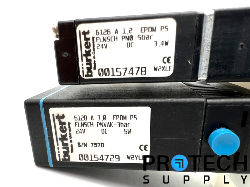 Load image into Gallery viewer, Burkert 6128 Solenoid Valve 3bar + 6126 Solenoid Valve 5bar Assy with WARRANTY