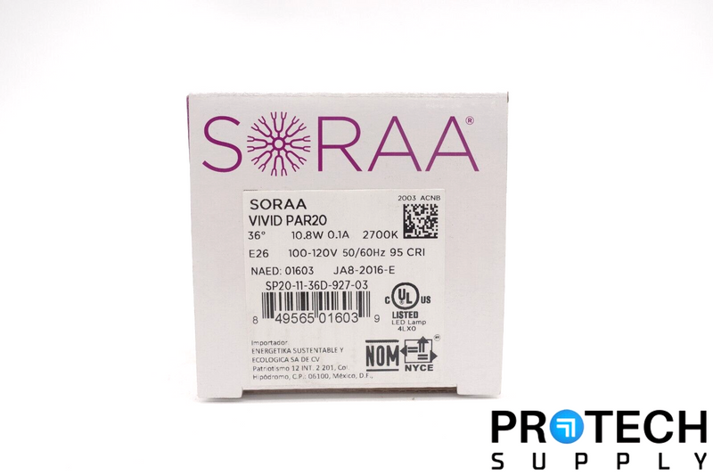 Load image into Gallery viewer, Soraa VIVID PAR20 Light Bulb 2700K 500Lm 10.8W SP20-11-36D-927-03 NEW & WARRANTY