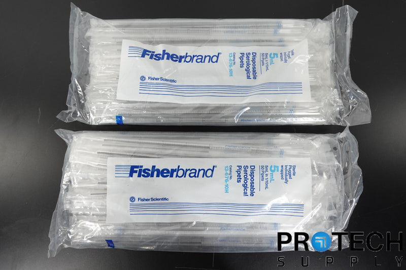 Load image into Gallery viewer, (100/Pc) Fisher 13-676-10H 5mL in 1/10mL Sterile Disposable Pipet NEW