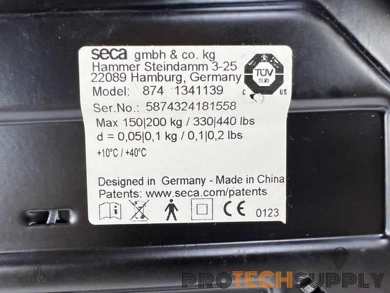Load image into Gallery viewer, Seca 874 Flat Scale with Push Buttons with Cable Remote Display w/ WARRANTY