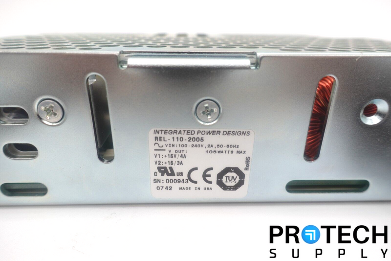 Load image into Gallery viewer, Integrated Power Design REL-110-2005 Power Supply w/ Power Cable NEW w/ WARRANTY