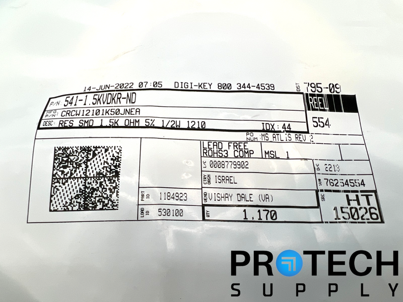 Load image into Gallery viewer, (1170/Pk) Vishay Dale CRCW12101K50JNEA Chip Resistor NEW with WARRANTY