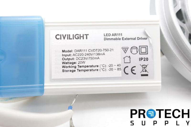 Load image into Gallery viewer, Civilight DAR111 2605 20W Dimmable LED with WARRANTY