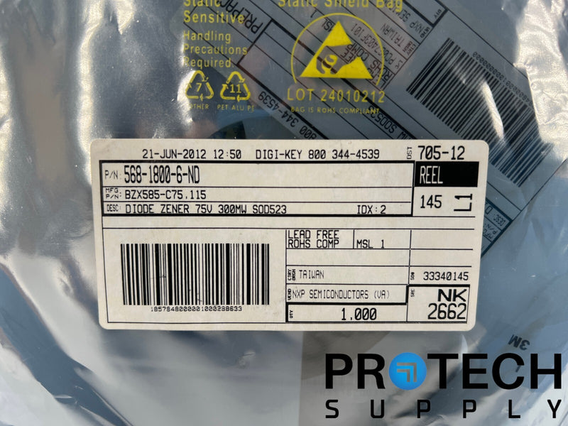 Load image into Gallery viewer, (1000/Pk) Nexperia BZX585-C75.115 Zener Diode 75V NEW with WARRANTY