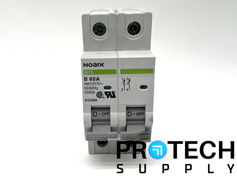 Load image into Gallery viewer, (Lot of 2) Noark B1E2B60 Circuit Breaker B 60A with WARRANTY