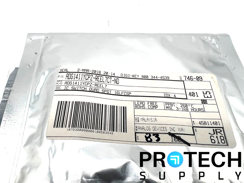 Load image into Gallery viewer, (83/Pk) Analog Devices ADG1411YCPZ-REEL7 4-Circuit IC Switch with WARRANTY
