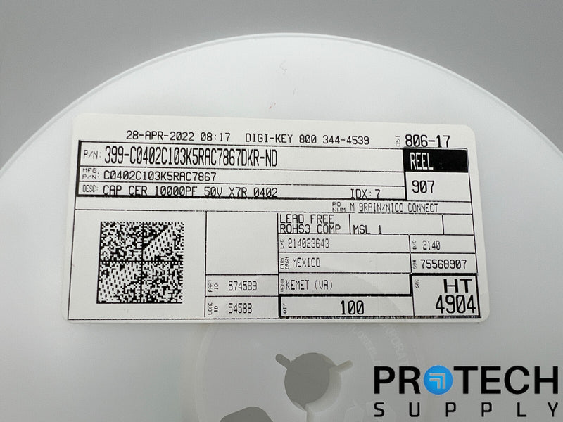 Load image into Gallery viewer, Kemet Ceramic Capacitor C0402C103K5RAC7867 with WARRANTY