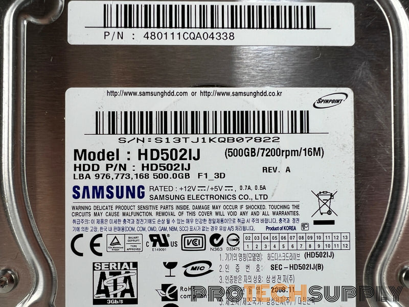 Load image into Gallery viewer, Samsung 500GB 3.5" SATA III Desktop HDD HD502IJ with WARRANTY
