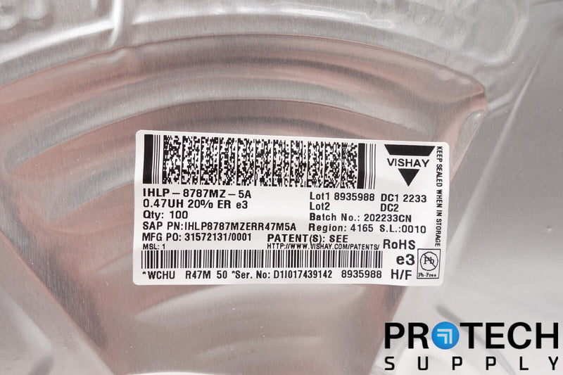 Load image into Gallery viewer, (100/Reel) Vishay Dale 470nH Shielded Power Inductor 80A 0.67mOhm NEW + WARRANTY