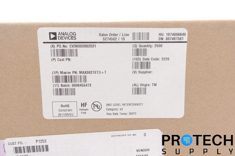 Load image into Gallery viewer, 2500/Reel Analog Devices MAX8627ETD+T IC Boost REG ADJ 3.5A 14TDF NEW