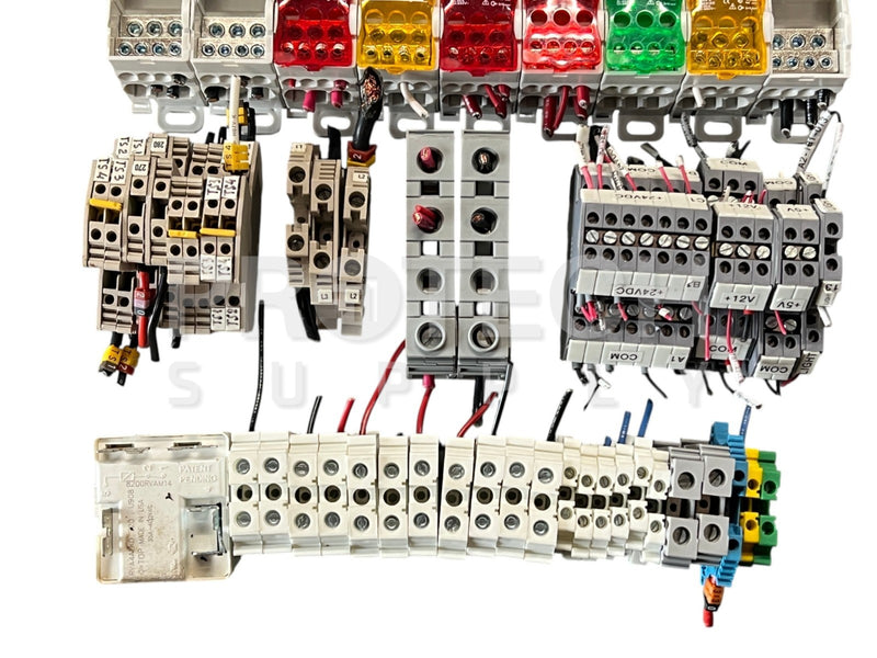 Load image into Gallery viewer, Lot of Misc Wago / Weidmuller / MK Electric / Elmex Terminal Block