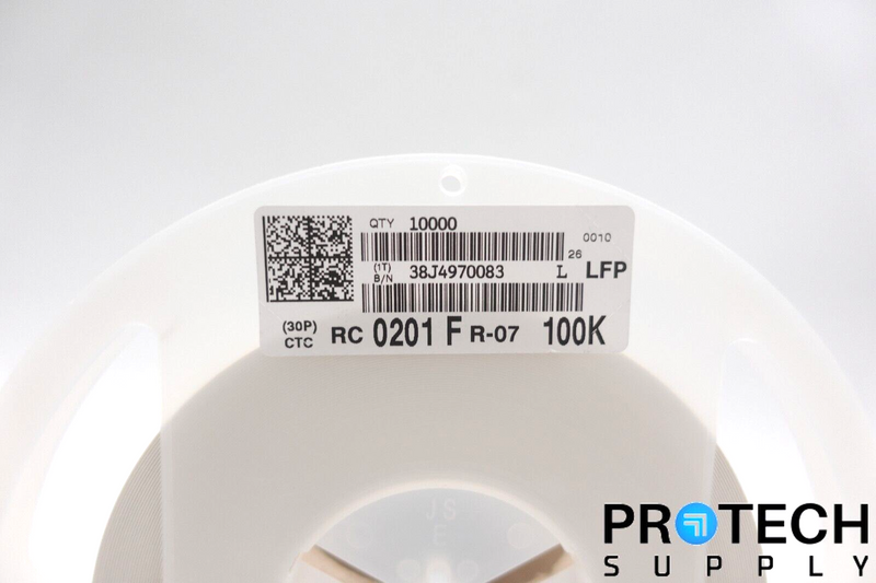 Load image into Gallery viewer, 10,000/Reel Yageo RC0201FR-07100KL Thick Film Resistor 100kOhm 1% NEW & WARRANTY