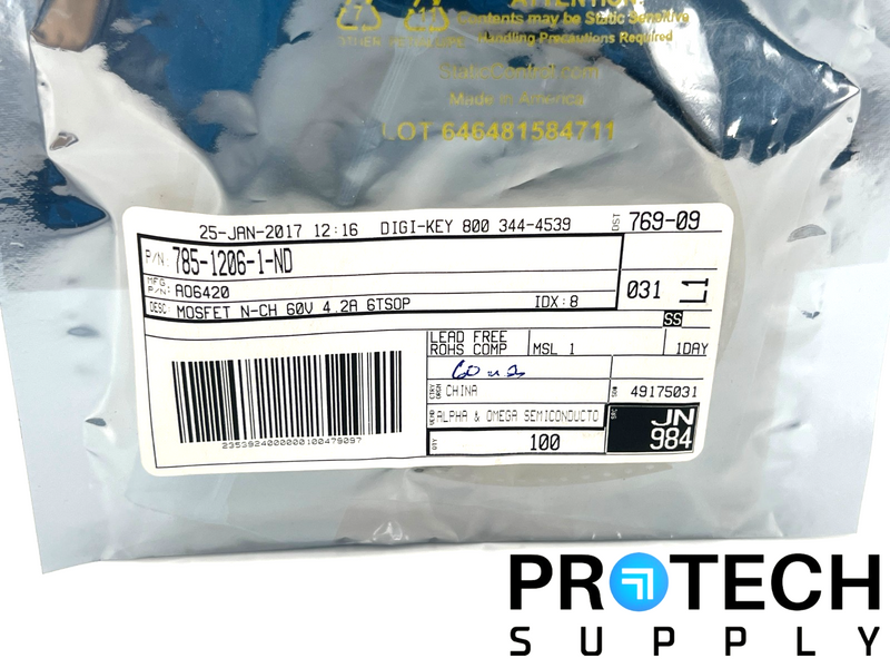 Load image into Gallery viewer, (100/Pk) Alpha & Omega Semiconductor AO6420 N-channel MOSFET NEW with WARRANTY