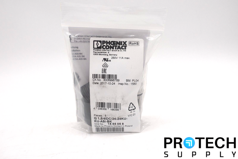 Load image into Gallery viewer, Phoenix Contact Q1,5/4IDC/24-24KU-KU-ASI-BK 1585058 Conductor Connector NEW