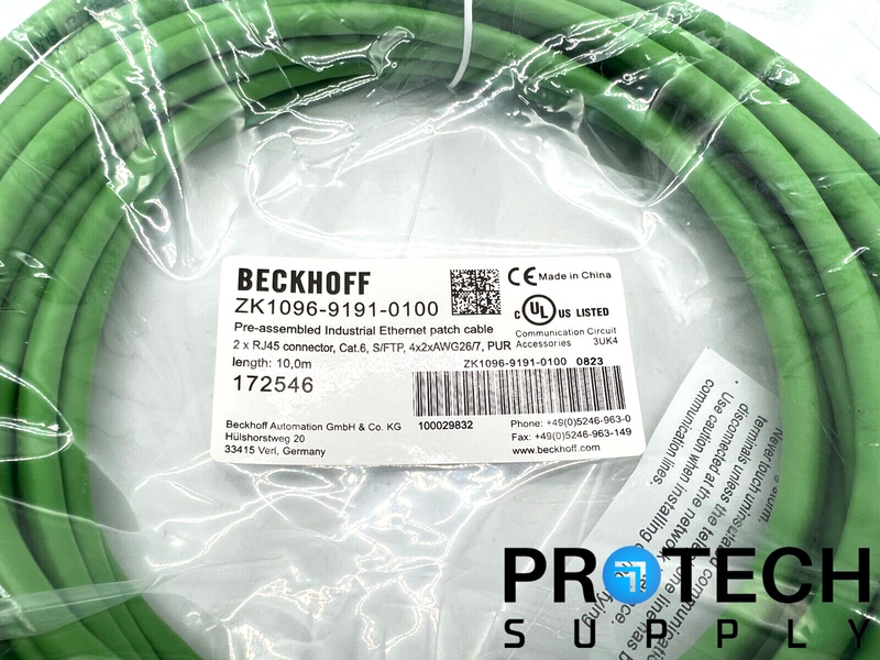 Load image into Gallery viewer, Beckhoff ZK1096-9191-0100 Ethernet Patch Cable NEW with WARRANTY