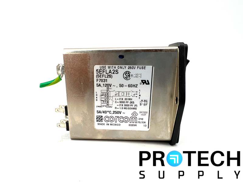 Load image into Gallery viewer, Corcom 5EFLA2S Power Entry Connector Module 5A 120V 50-60Hz with WARRANTY
