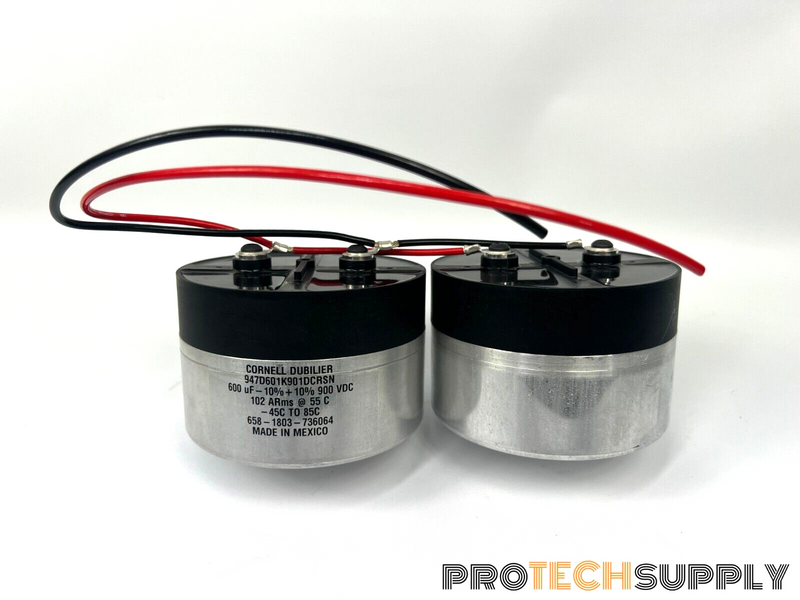 Load image into Gallery viewer, 2 Connected Cornell Dubilier 947D601K901DCRSN Film Capacitor 600 uF w/ WARRANTY