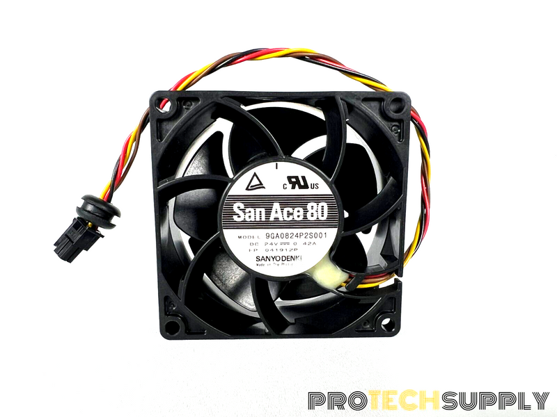 Load image into Gallery viewer, Sanyo Denki 80x80mm San Ace 80 Cooling Fan 4 Pin 9GA0824P2S001 with WARRANTY