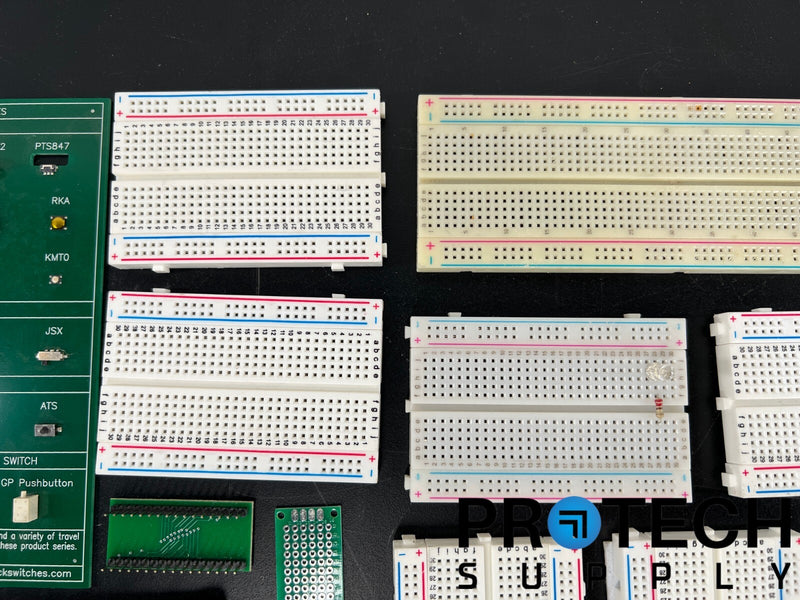 Load image into Gallery viewer, Lot of Misc. Hardware / Boards / Breadboard / PCB Mount Switches