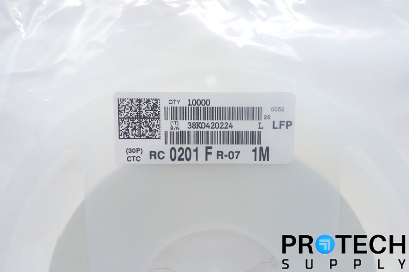 Load image into Gallery viewer, 10,000/Reel YAGEO RC0201FR-071ML 1MOhm 1% Thick Film Resistor 0201 NEW