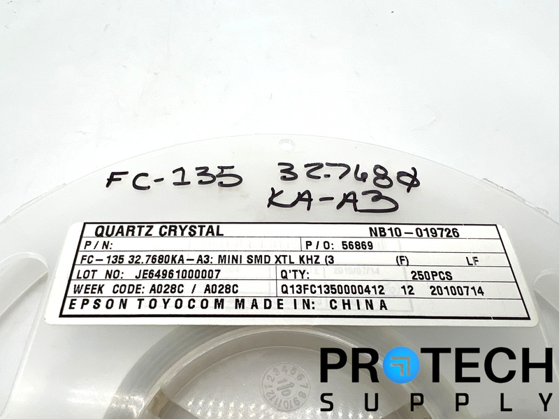 Load image into Gallery viewer, (500/Pk) Epson FC-135R 32.7680KA-A3 Crystal 32.768kHz 70kOhms 20ppm w/ WARRANTY