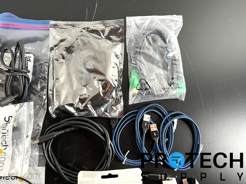 Load image into Gallery viewer, Lot of Misc USB / USB-C / USB-Mini Cables Adapters