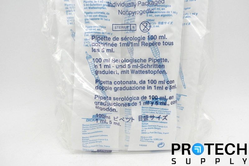 Load image into Gallery viewer, (5/Pk) Falcon 357600 100 mL Serological Pipet 1.0 Increments NEW