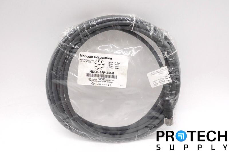 Load image into Gallery viewer, Mencom Corporation MDCP-8FP-5M-B MDC Cordset Shielded Cable NEW with WARRANTY