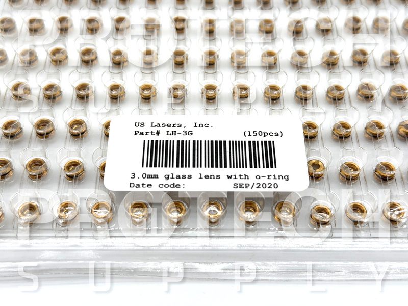 Load image into Gallery viewer, (Pack of 150) US Lasers LH-3G 3.0mm Glass Lens Precision Optical Laser Optics