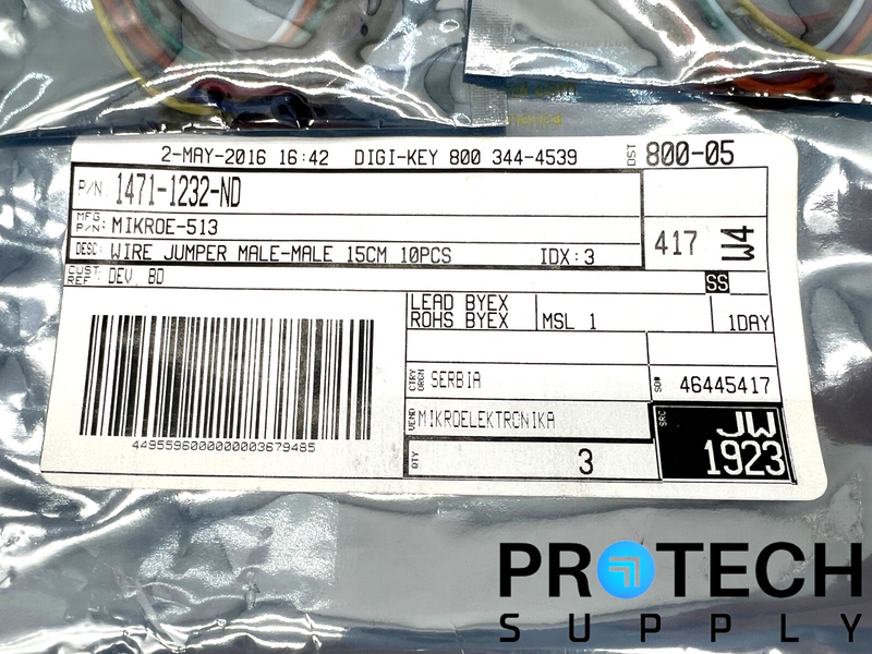 Load image into Gallery viewer, (3/Pk) MikroElektronika MIKROE-513 Jumper Wire Male with WARRANTY