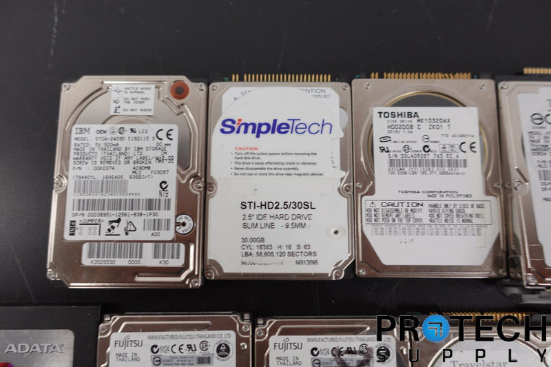 Load image into Gallery viewer, Lot of 19 Various SSD Disk Drive