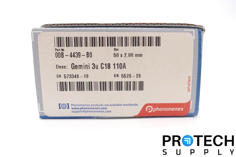 Load image into Gallery viewer, Phenomenex 00B-4439-B0 Gemini 3µm C18 110A 50 x 2mm LC Column NEW with WARRANTY