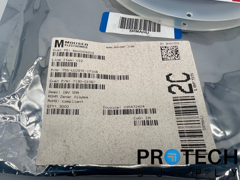 Load image into Gallery viewer, (3000/Pk) Rohm Semiconductor UDZSTE-1716B Zener Diode 16V NEW
