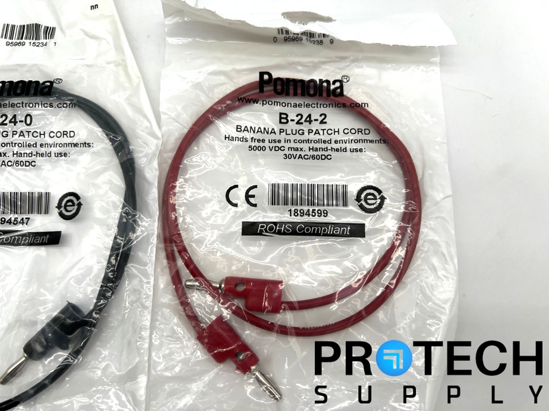 Load image into Gallery viewer, Lot of Pomona B-24-0 / B-24-2 / 3782-24-02 Minigraber Banana Plug with WARRANTY