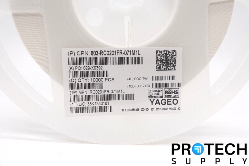 Load image into Gallery viewer, 10,000/Reel YAGEO RC0201FR-071M1L 1.1 MOhms ±1% Thick Film Resistor 0201 NEW
