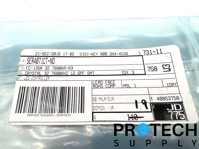 Load image into Gallery viewer, (19/Pk) Epson FC-135R 32.7680KA-A3 Crystal 32.76kHz 50kOhms 20ppm with WARRANTY