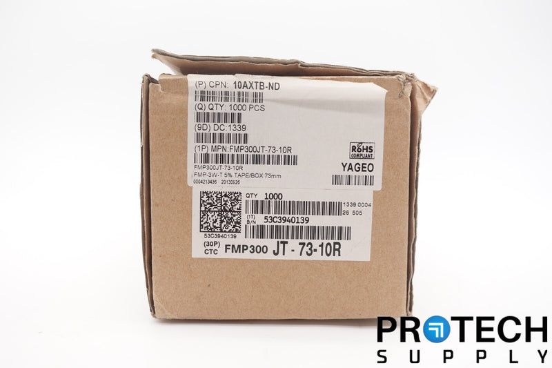 Load image into Gallery viewer, (qty 950) YAGEO 10 Ohms ±5% 3W Resistor Axial Flame Proof NEW w/ WARRANTY