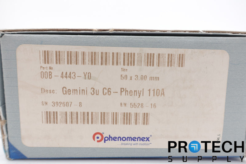 Load image into Gallery viewer, Phenomenex Gemini 3u C6-Phenyl 110A 00B-4443-Y0 NEW with WARRANTY