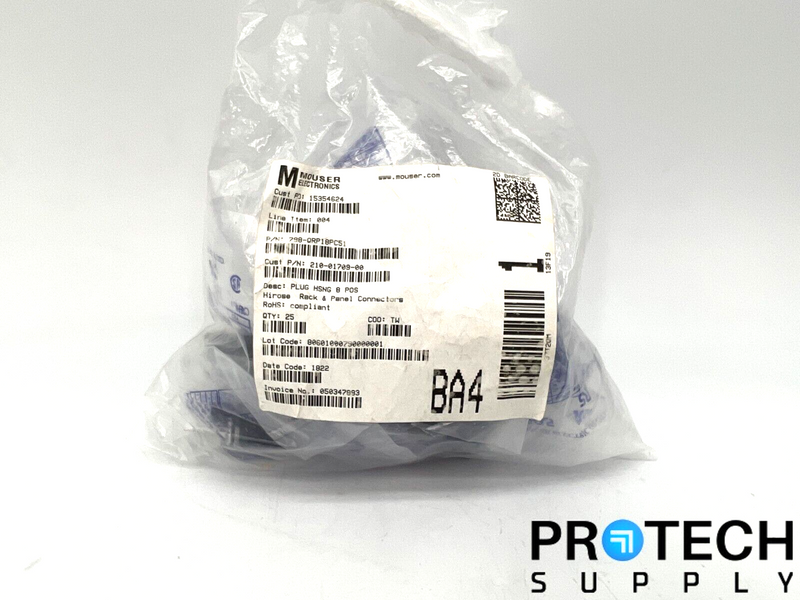 Load image into Gallery viewer, 11/Pk Hirose Connectors Rack & Panel HSNG 8 POS Plug 798-QRP18PC51 NEW