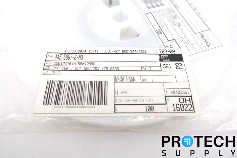Load image into Gallery viewer, (100/Reel) DigiKey 445-5967-6-ND Ceramic Capacitor X7R NEW with WARRANTY