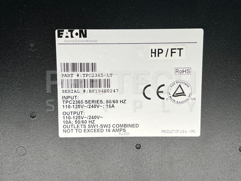 Load image into Gallery viewer, EATON TPC2365-LT Rack Power Distributor + Power Cable with WARRANTY