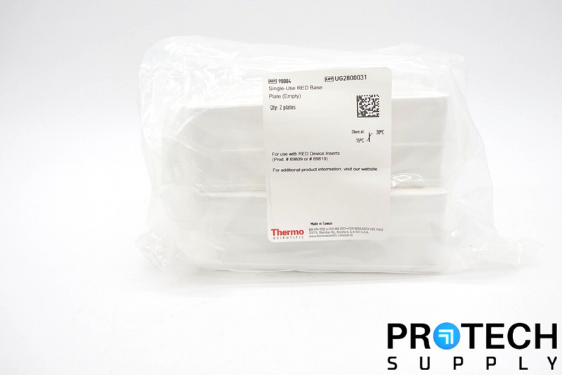 Load image into Gallery viewer, (Box of 10) Thermo Scientific 90005 Single-Use RED Base Plates NEW with WARRANTY