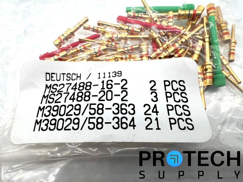 Load image into Gallery viewer, Lot of Amphenol JD38999/24WJ43PN Connectors / Sealings / Crimps with WARRANTY