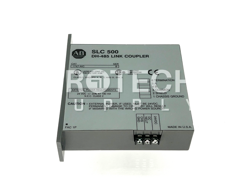 Load image into Gallery viewer, Allen-Bradley 1747-AIC SLC 500 DH-485 Link Coupler with WARRANTY